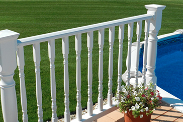 Verona Vinyl Stair Railing Kit - Color Guard Railing