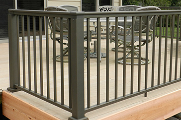 Verona Vinyl Stair Railing Kit - Color Guard Railing